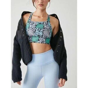 FP Movement In Your Corner Printed Bra Womens Medium